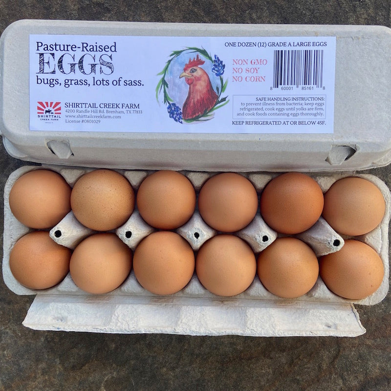 Pastured Eggs - Dozen (NON GMO, CORN/SOY FREE) - PICKUP ONLY