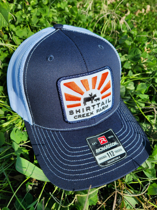 Shirttail Trucker Hat (Navy)