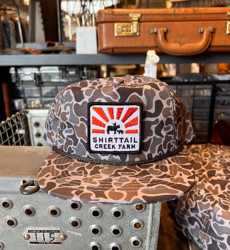 Shirttail Rope Patch Hat (Camo)