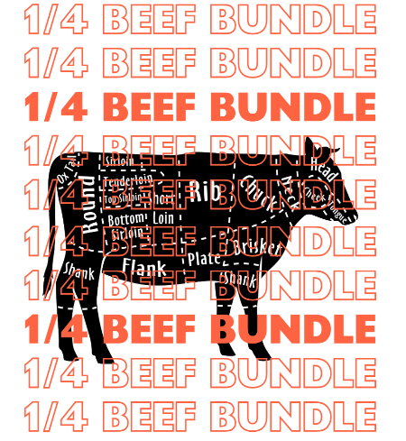 1/4 Grassfed Beef Package (92 LBS MEAT) - SAVE 17%