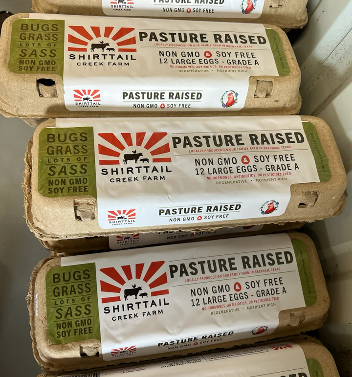 Pastured Eggs - Dozen (NON GMO, CORN/SOY FREE) - PICKUP ONLY