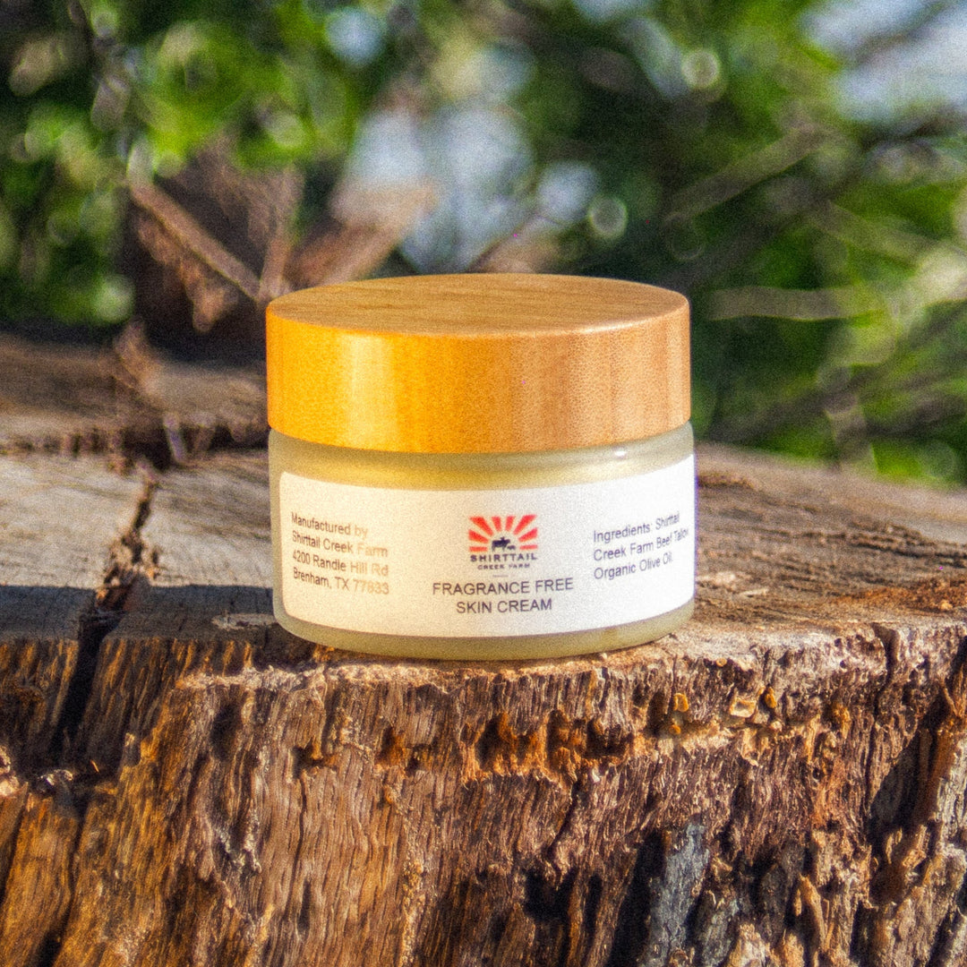 Grassfed Tallow Skin Cream - Fragrance Free - 4oz