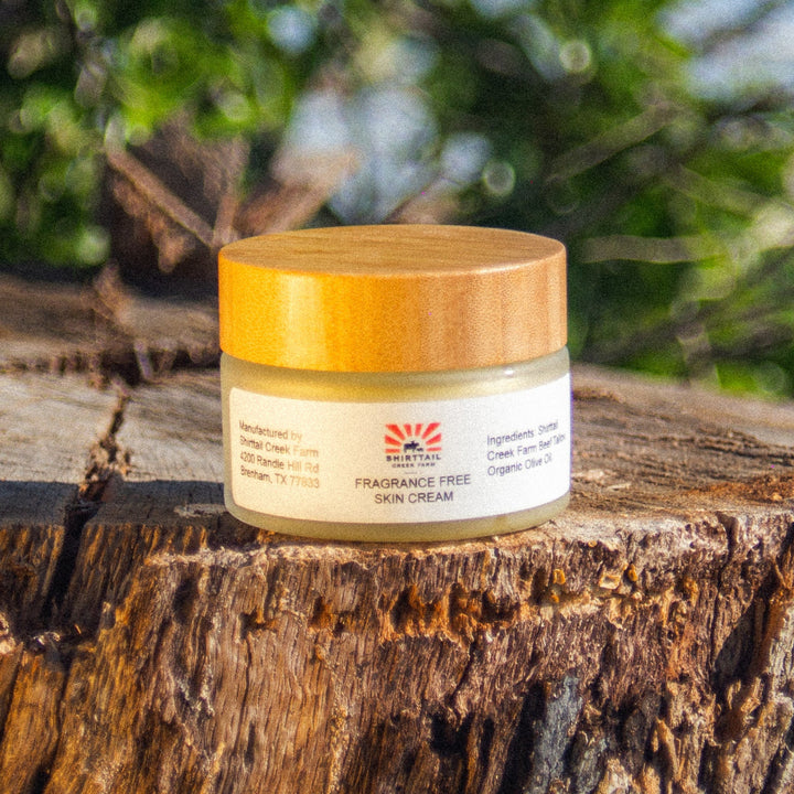 Grassfed Tallow Skin Cream - Fragrance Free - 4oz